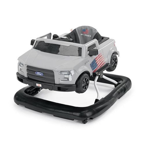 Bright Starts Ways to Play Walker - Ford F-150, All American, 4-in-1 Walker for 6 Months and Up, 2 Can Play At Once