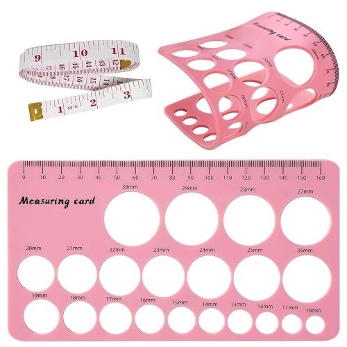 Nipple Rulers, Flange Inserts Sizing Measurement Tool for Breast Pump, Soft Silicone Flange Size Measure, Nipple Measuring for New Mums/Women