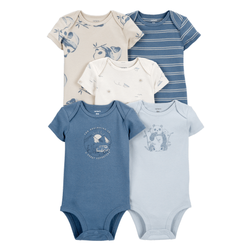 Baby 5-Pack Short-Sleeve Bodysuits - Carter's | Carter's 18m