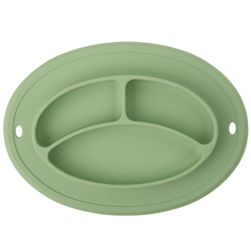 UpwardBaby Divider Plate with Suction Placemat - BPA Free - 100% Food-Grade Silicone - 6m+