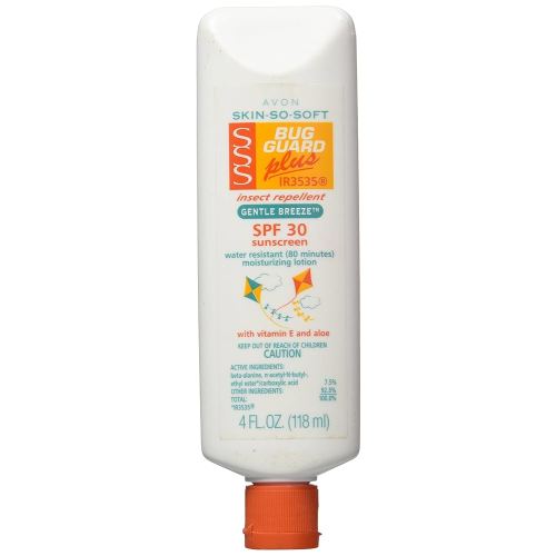 Avon SKIN-SO-SOFT Bug Guard PLUS IR3535® Insect Repellent Moisturizing Lotion - SPF 30 Gentle Breeze, 4 oz