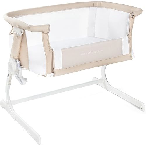 Baby Delight Beside Me Dreamer Bassinet | Bedside Sleeper & Baby Bassinet | 6-Position Height Adjustment | Organic Oat