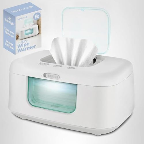 Jool Baby TinyBums Baby Wipe Warmer & Dispenser with LED Changing Light & On/Off Switch (Aqua)