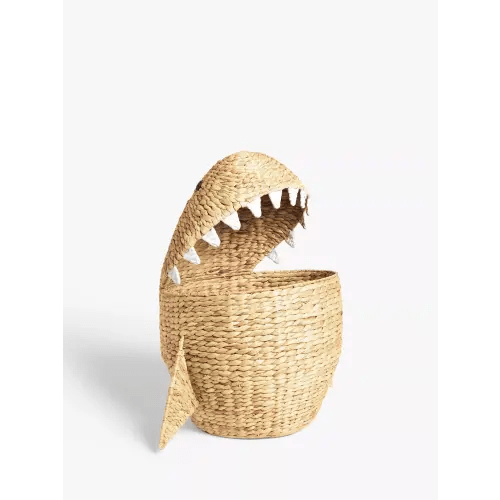 John Lewis Kids' Shark Water Hyacinth Storage Basket