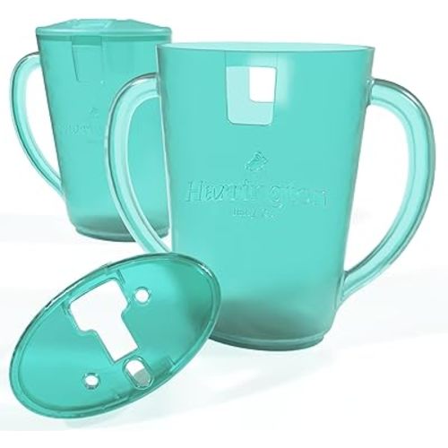 Harrington Baby No Squeeze Pouch Holder 2 Pack - Mess-Free Self-Feeding for Toddlers & Babies, Easy Grip Handles, Squeeze-Proof, Anti-Spill, Lightweight, Fits All Pouches & Juice Boxes