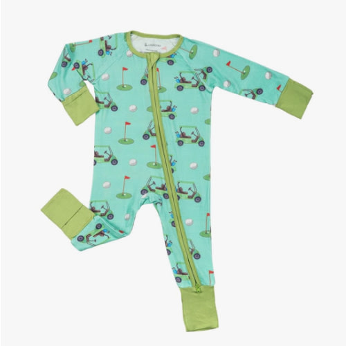 LollyBanks Baby Pajamas, 2-Way Zipper Romper, 95% Viscose Made from Bamboo and 5% Spandex, Baby Sleepers