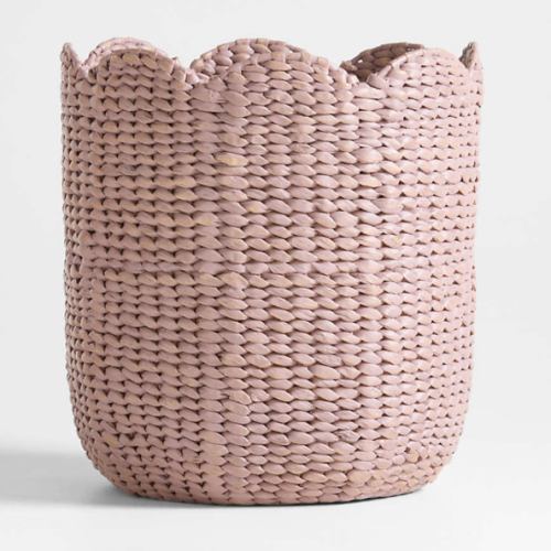 Bloom Lilac Woven Large Floor Storage Bin