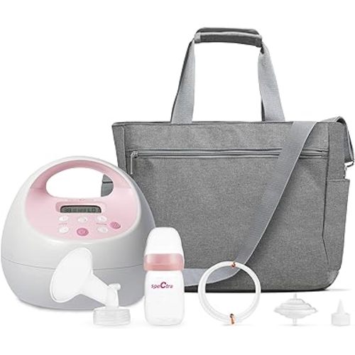 Spectra Baby S2 Plus Premier Electric Breast Pump with Grey Tote Premium Accessory Kit - 28 mm