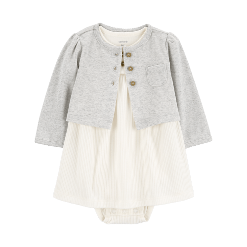 Baby 2-Piece Bodysuit Dress & Cardigan Set - Carter's | Carter's