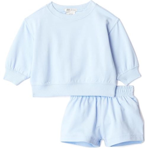 Amazon Essentials x Sofia Grainge Unisex Babies Toddlers and Kids' Sweatshirt and Shorts French Terry Play Set