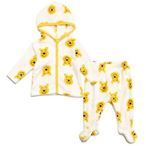 Disney Winnie the Pooh Newborn Baby Boy or Girl Jacket & Pants White 3-6 Months