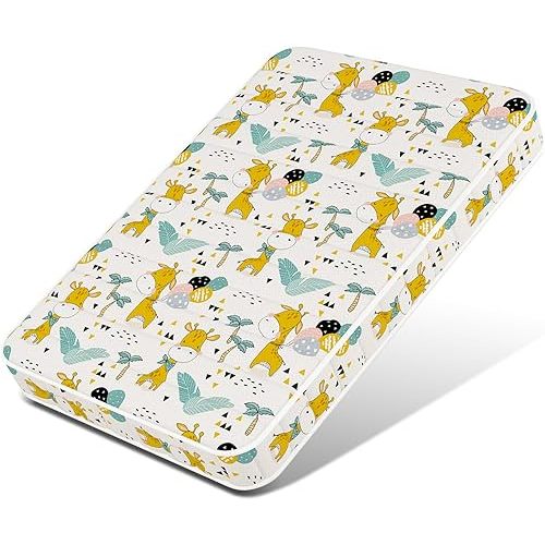 3 Inch 38x26 Mattress, No Gaps Edge Reinforcement High Density Foam, Odorless and Steady, Certipur-us and Oeko -tex Certified, Elephant