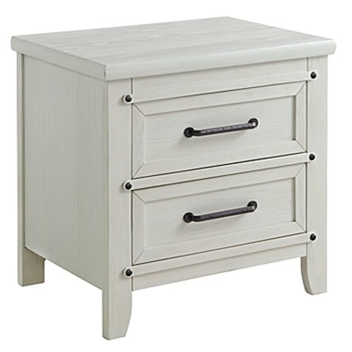 Soho Baby Ellison 2-Drawer Nighstand in Rustic White