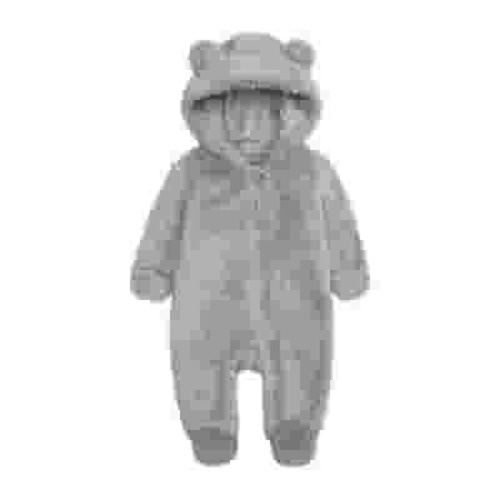 Elainilye Fashion Unisex Baby Clothes Newborn Boys Girls Plush Cute Bear Ears Winter Thick Warm Jumpsuit Romper, Sizes 3-6 Months