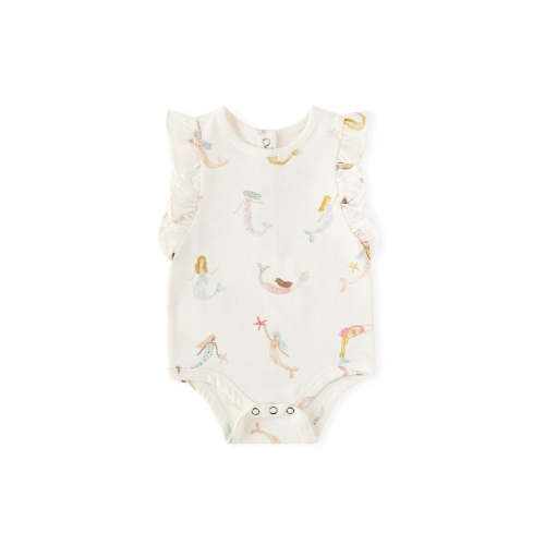 Sleeveless Flutter One-Piece