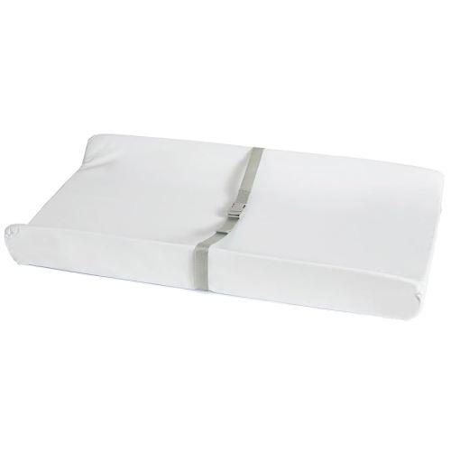 Munchkin Secure Grip Baby Diaper Changing Pad for Dresser, Waterproof and Wipeable, Contoured, Standard Size (16" x 31"), White