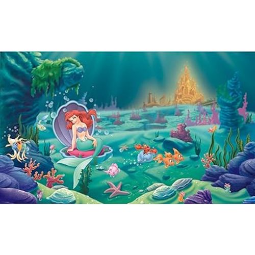 Disney Princes Littlest Mermaid Peel and Stick Wall Mural by RoomMates,JL1224M