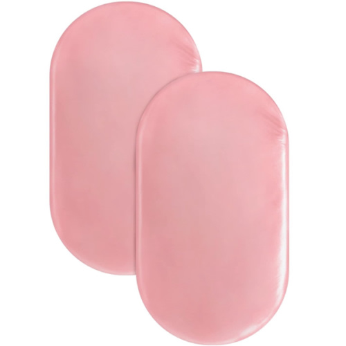 Satin Bassinet Sheets for Baby Girl 2 Pack Pink Bassinet Sheet for Baby Hair and Skin, Soft Silky Bassinet Sheet for Rectangle, Hourglass, Oval Cradle or Bassinet Pad＆Mattress, Pink