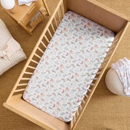 Adairs Kids - Safari Sun Jersey Sheets Cot Multi Fitted Sheets Pack of 2 | Adairs