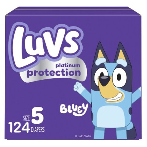 Luvs Pro Level Leak Protection Diapers Giant Pack - Size 5 - 124ct
