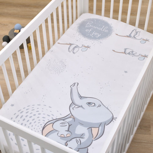 Disney NoJo Disney Dumbo Sweet Little Fitted Crib Sheet | Wayfair