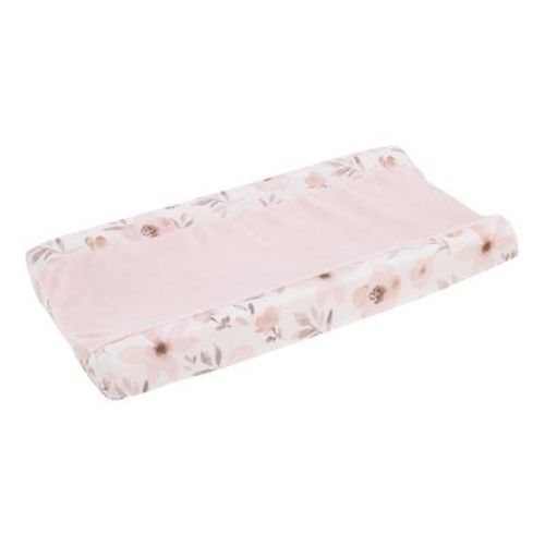 Nojo Countryside Floral - Pink, Grey And White Super Soft Changing Pad Cover