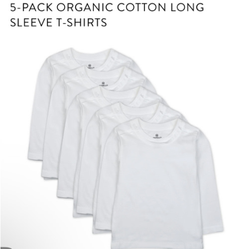5-Pack Organic Cotton Long Sleeve T-Shirts | Honest Baby Clothing