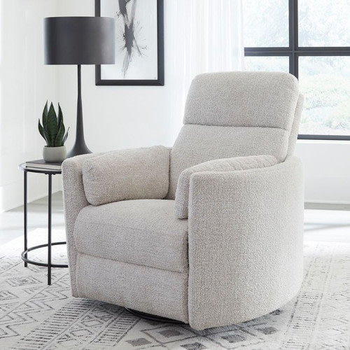 Radius Angora Linen Manual Swivel Recliner From Parker Living | Coleman Furniture