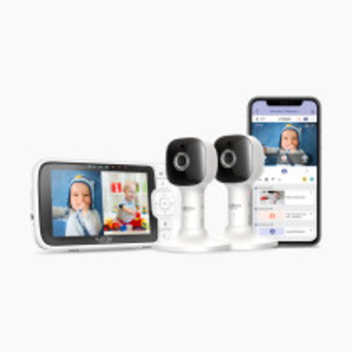 Hubble Connected Nursery Pal Cloud: 5" Smart HD Baby Monitor with Night Light - 2 Cameras