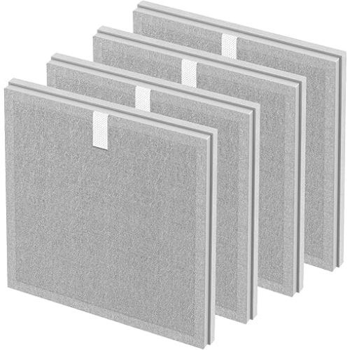 4 Pack 3-in-1 H13 True HEPA Replacement Filter Compatible with Pure Enrichment PureZone Air Purifier Part No. PEAIRPLG