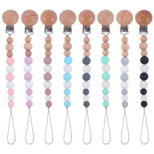 Waroomhouse Infant Pacifier Clip Portable Reusable Non-slip Creative Moderate Length Anti-falling Silicone Baby Pacifier Clip Chain Nursery Supplies