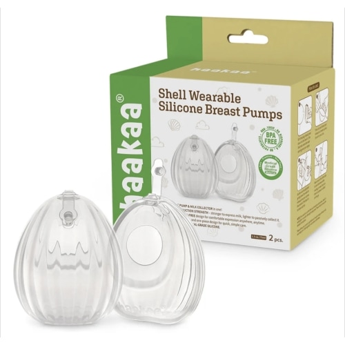 Haakaa Shell Wearable Silicone Breast Pump– Hazel & Fawn