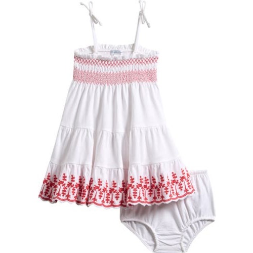 Embroidered Eyelet Sleeveless Sundress