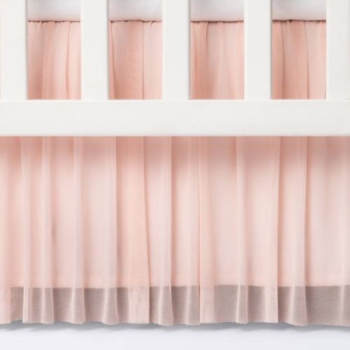Crib Skirt Tulle - Cloud Island™ Light Pink