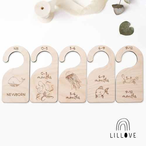 Nautical Baby Closet Dividers Whale Theme Rustic Closet Dividers Ideal for Baby Boy Nautical Nursery Decor