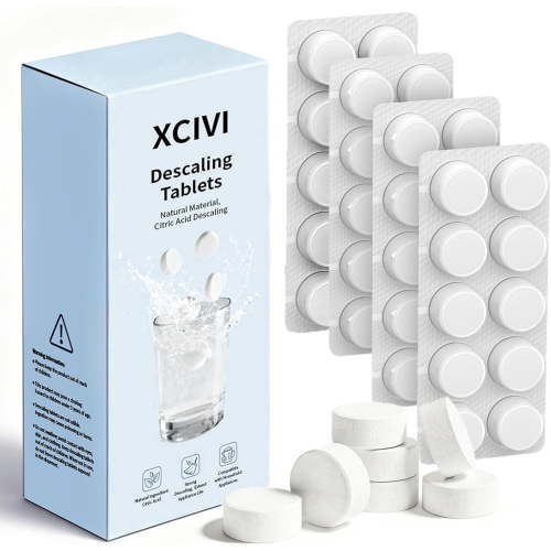 40 Count Descaling Tablets Compatible with Baby Brezza, Momcozy, Papablic & All Brands, Fit for Bottle Washers, Baby Food Maker, Warmers, Sterilizers & Formula Makers, Remove Milk Stains & Limescale