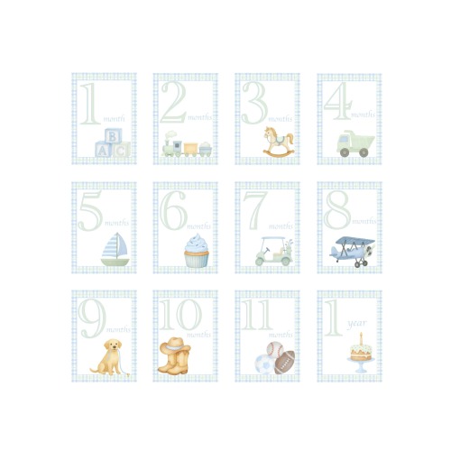 Milestone Cards - Blue