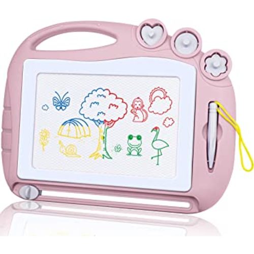 AiTuiTui Magnetic Drawing Board Toddler Toys for Girl Gifts, Erasable Doodle Etch Sketching Writing Pad Travel Games for Kids in Car, Early Education Learning Skill Development Toys for Toddlers