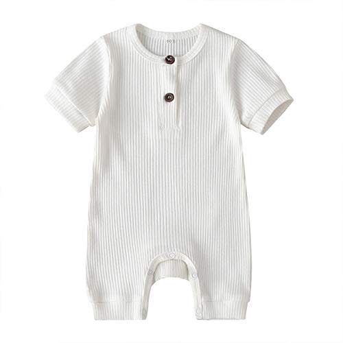 Cecobora Infant Newborn Baby Boys Girls Cotton Linen Romper Summer Jumpsuit Sleeveless Overalls Clothing Set