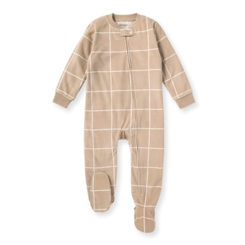 Swiss Check polarbee™ Repreve® Fleece Baby Pajamas