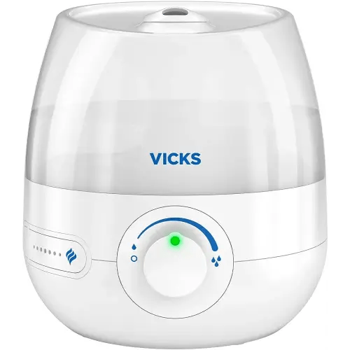 Vicks Mini Filter Free Cool Mist Humidifier, Small Room – Variable Mist Control – Works with Vicks VapoPads
