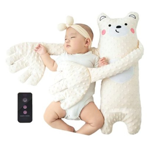 lixiao Choco Bear Baby Patter, Baby Patter for Sleep Choco Bear with Heater (Remote Control + red Bean Heater)