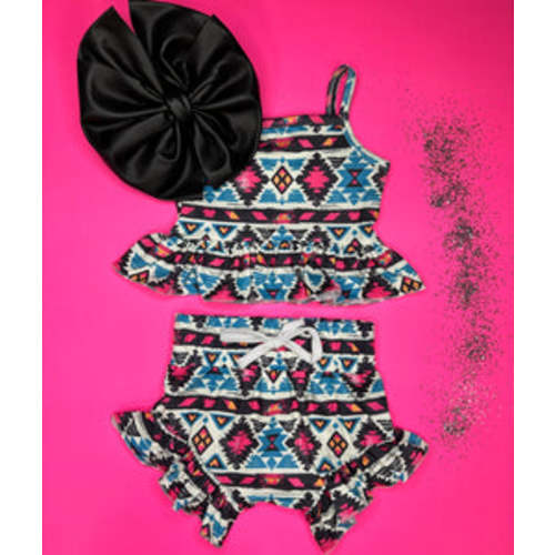 Aztec Ruffle Set (FINAL SALE) – Bella-Breez Boutique