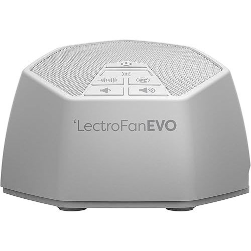 LectroFan EVO Guaranteed Non-Looping Sleep Sound Machine with 22 Unique Fan Sounds, White Noise Variations, and Synthesized Ocean Sounds, with Sleep Timer