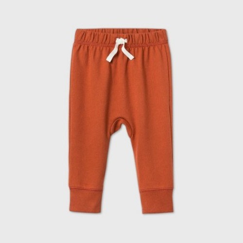 Baby Boys' Jogger Pull-On Pants - Cat & Jack™ Orange, Size: 3-6M