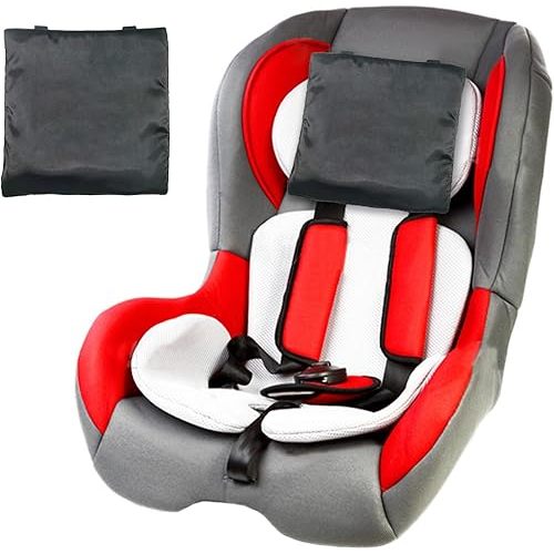 Satin Car Seat Headrest Cover for Babies Baby Hair Protector Soft Silk Feeling Protection Babies,Baby Head Protector and Smooth Protection, Skin-Friendly Head,headrest for car(2 Pack Black)