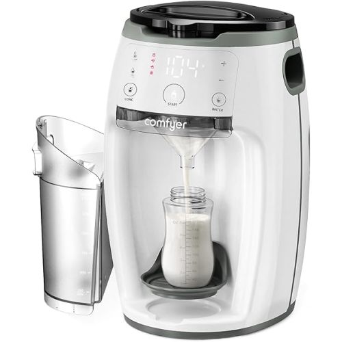 Instant Formula Maker comfyer, Customizable and Automatic Formula Dispenser Machine with Accurate Temperature Control for Baby, Automatic Powder Blending for All Brands of Bottle and Formula, White