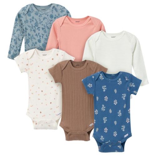 Gerber Baby Girls' 6-Pack Onesies Bodysuits