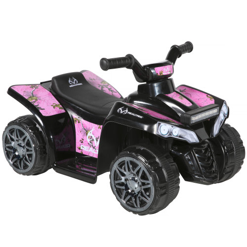 Realtree 6V Quad: Toddler Kids Ride-On Toy, Camo Powered