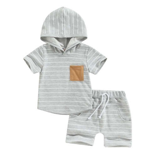 Striped Hooded Set